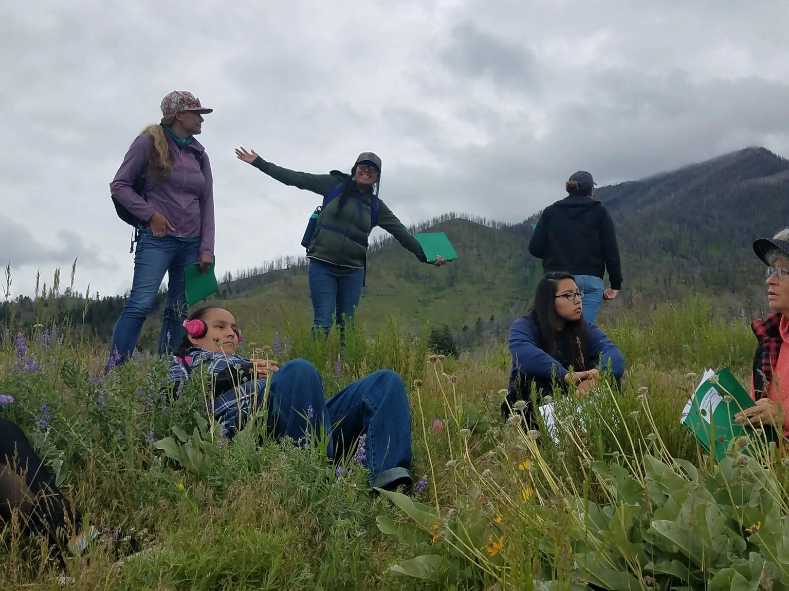 Community gathering outdoors